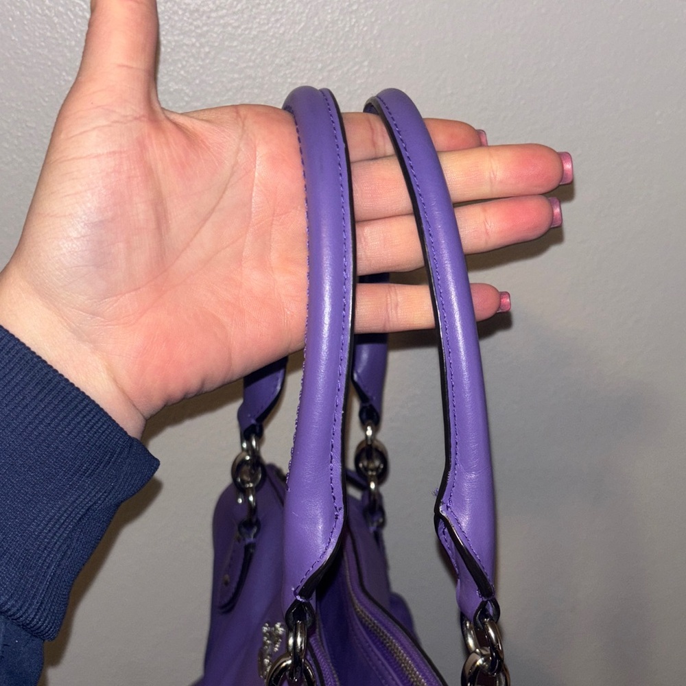 Coach Vibrant Purple Satchel Bag - Picture 10 of 16